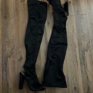 Steve Madden Black Over-the-Knee Boots